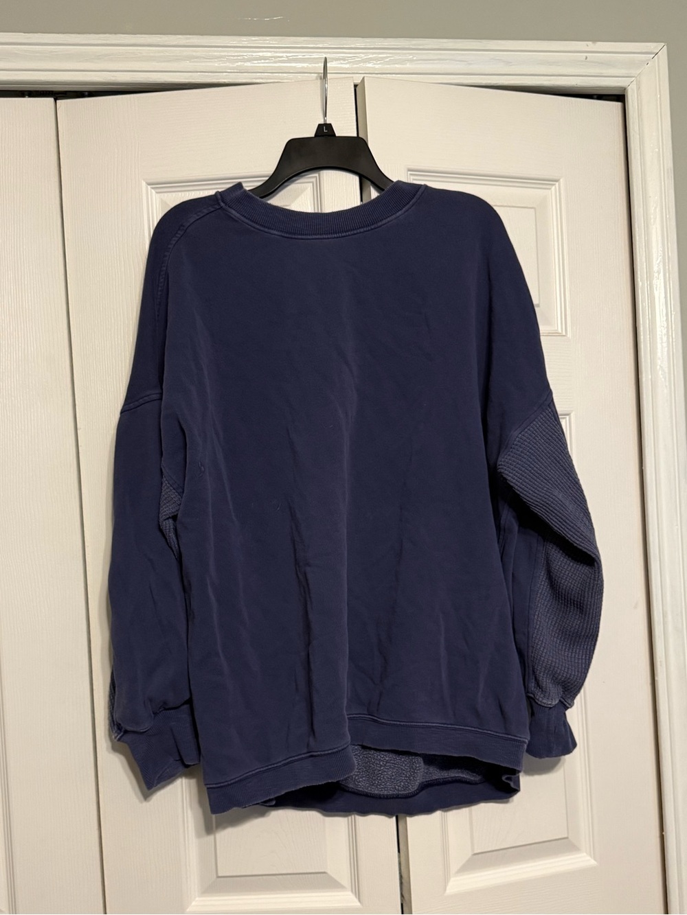 Aerie Navy Blue Oversized Pullover Sweatshirt